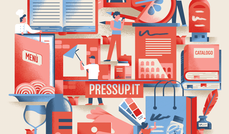 PressUP illustrazione spot video Daniele Simonelli